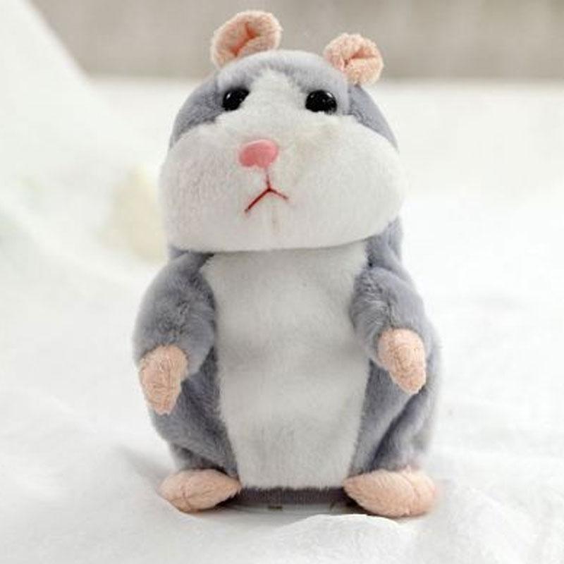 Sprechender Hamster als Plüschtier – wiederholt alles, was man sagt, schüttelt automatisch den Kopf, urkomischer Spaß für Kinder und Erwachsene
