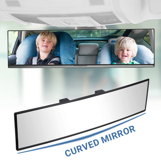 🚗50 % Rabatt!!👁️ Breiter gebogener Auto-Rückspiegel – Weitwinkel-Sicht, einfache Installation & universelle Passform (Sicheres Fahren mit besserer Sicht!)
