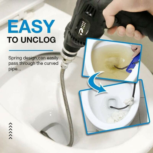 🔥 50 % Rabatt!! 🔧Elektrische Abfluss-Baggerfeder – Spiralfeder für Rohrreinigung, handlich & effektiv – Ideal für Waschbecken, Dusche & Toilette ✨