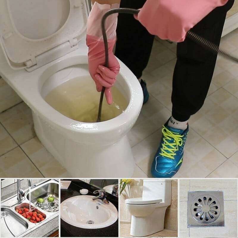 🔥 50 % Rabatt!! 🔧Elektrische Abfluss-Baggerfeder – Spiralfeder für Rohrreinigung, handlich & effektiv – Ideal für Waschbecken, Dusche & Toilette ✨