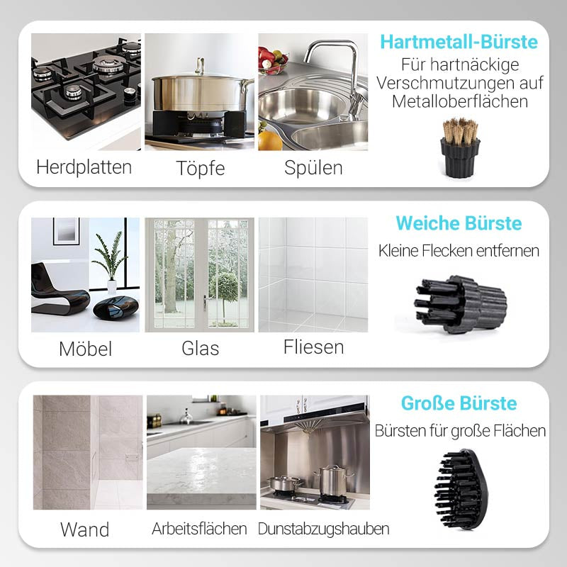 📢📢50 % Rabatt!! 🥳💨 Multifunktionaler Hochtemperatur- Dampfreiniger für Zuhause