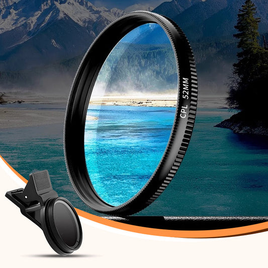📱🔥 Kurzzeit-Angebot: Clip-On Objektiv 50% günstiger.✨ 52mm Clip-on CPL Telefon Kamera Objektiv Filter Kit