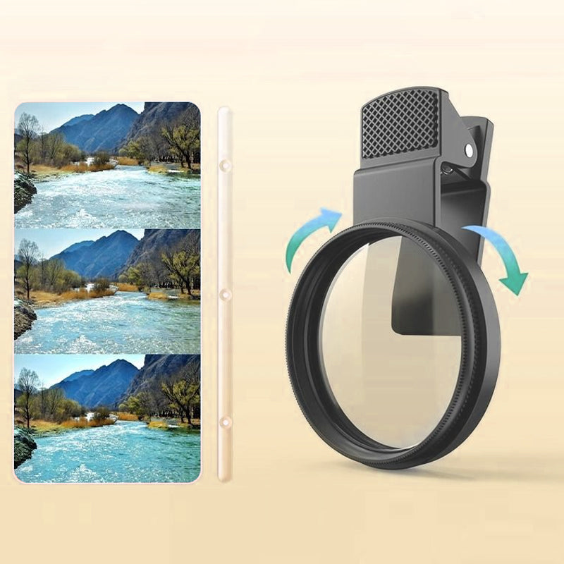 📱🔥 Kurzzeit-Angebot: Clip-On Objektiv 50% günstiger.✨ 52mm Clip-on CPL Telefon Kamera Objektiv Filter Kit