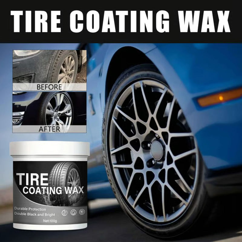 📢📢50 % Rabatt!! ⏰🚗 Vielseitige dauerhafte hydrophobe Reinigungs- und Polierpaste für Autoreifen | Abriebfest | Fleckenabweisend | Glänzender Effekt✨