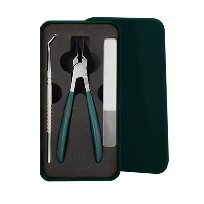 🔥50% RABATT NUR ZEITLIMITIERT🎁 Spritzschutz-Nagelknipser-Set mit 25°-Schrägklinge, 3-teilig | Keine Spritzer mehr!