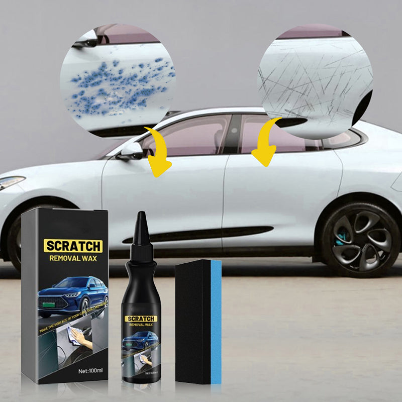 🔥2+1 GRATIS!!🚗Effektiver Autokratzer-Entferner mit Schwamm