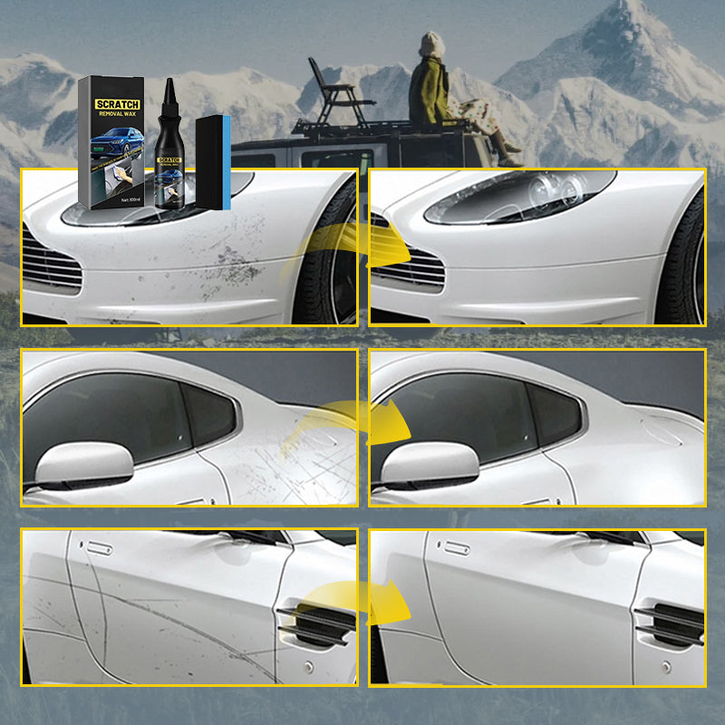 🔥2+1 GRATIS!!🚗Effektiver Autokratzer-Entferner mit Schwamm