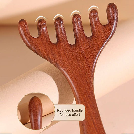 🔥 Kaufe 2, erhalte 3 gratis! 🔥💆‍♀️ Massagekamm mit sechs Zinken für die Meridiane | Löst sanft Verspannungen, beruhigt die Sinne & fördert gesundes Haarwachstum🧘✨