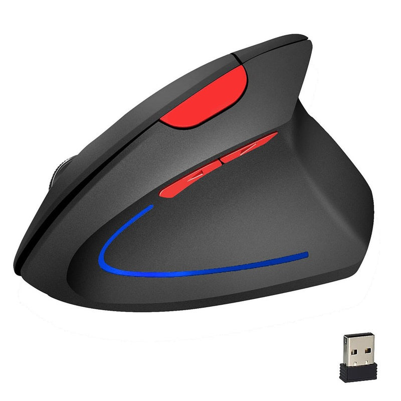 🖱️ 2 Kaufen, 1 Gratis 🎁✨Ergonomische Kabellose Vertikal-Maus mit Handgelenkschutz | ⚡USB-aufladbarer Optischer Maus