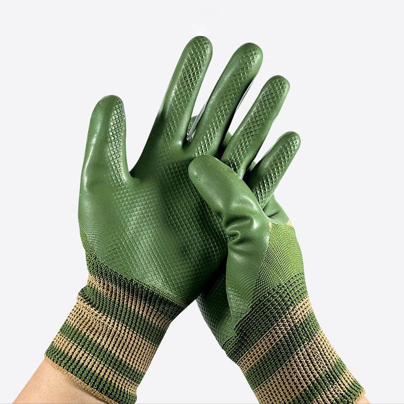 🌱 Gummibeschichtete Arbeitshandschuhe mit Strickbund 🧤