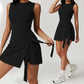 📢📢 50 % RABATT!! 🎾✨ Ärmelloser Sport-Overall mit Bindegürtel – figurformend, atmungsaktiv, bequem und betont Ihre Kurven perfekt 💃