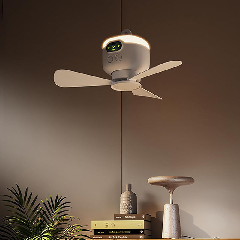 📢📢50 % RABATT!! ⏰Wiederaufladbarer Deckenventilator mit LED-Licht🌬️✨