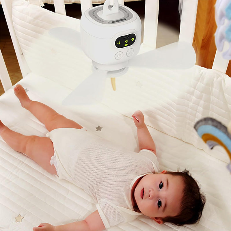 📢📢50 % RABATT!! ⏰Wiederaufladbarer Deckenventilator mit LED-Licht🌬️✨