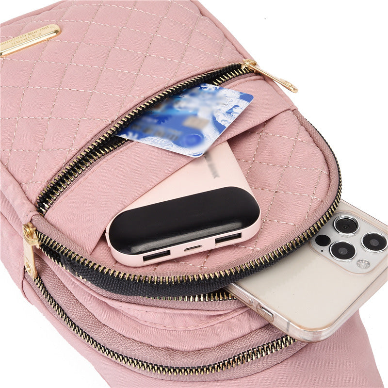 ⏳Begrenzte Zeit 50% Rabatt💥 Leichte Metall-Brusttasche mit Reißverschluss und Kabeldurchführung – Exquisites Geschenk ✨🎁