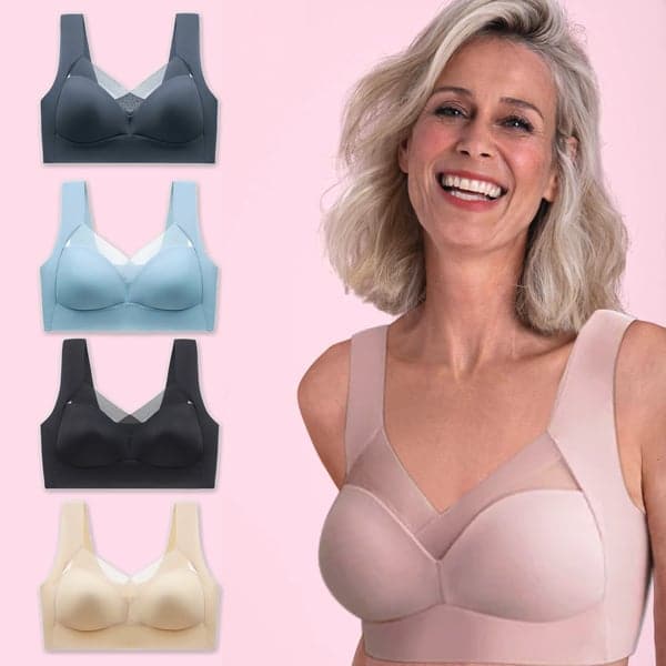 🛍️ 50% RABATT JETZT! ✨ Einteiliger BH ohne Stahlring - Unsichtbare Formgebung mit Atmungsaktivem Stoff für Alltagskomfort 🌸💫