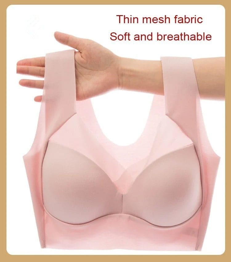 🛍️ 50% RABATT JETZT! ✨ Einteiliger BH ohne Stahlring - Unsichtbare Formgebung mit Atmungsaktivem Stoff für Alltagskomfort 🌸💫