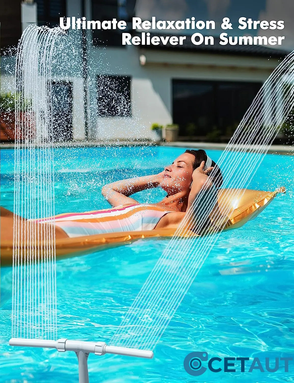 🔥🔥 Beliebt & zum halben Preis! 💧🌊 Solar-Wasserfall-Brunnen – erzeugt Brunnen-, Wasserfall- und Sprühnebeleffekte 🏖️✨