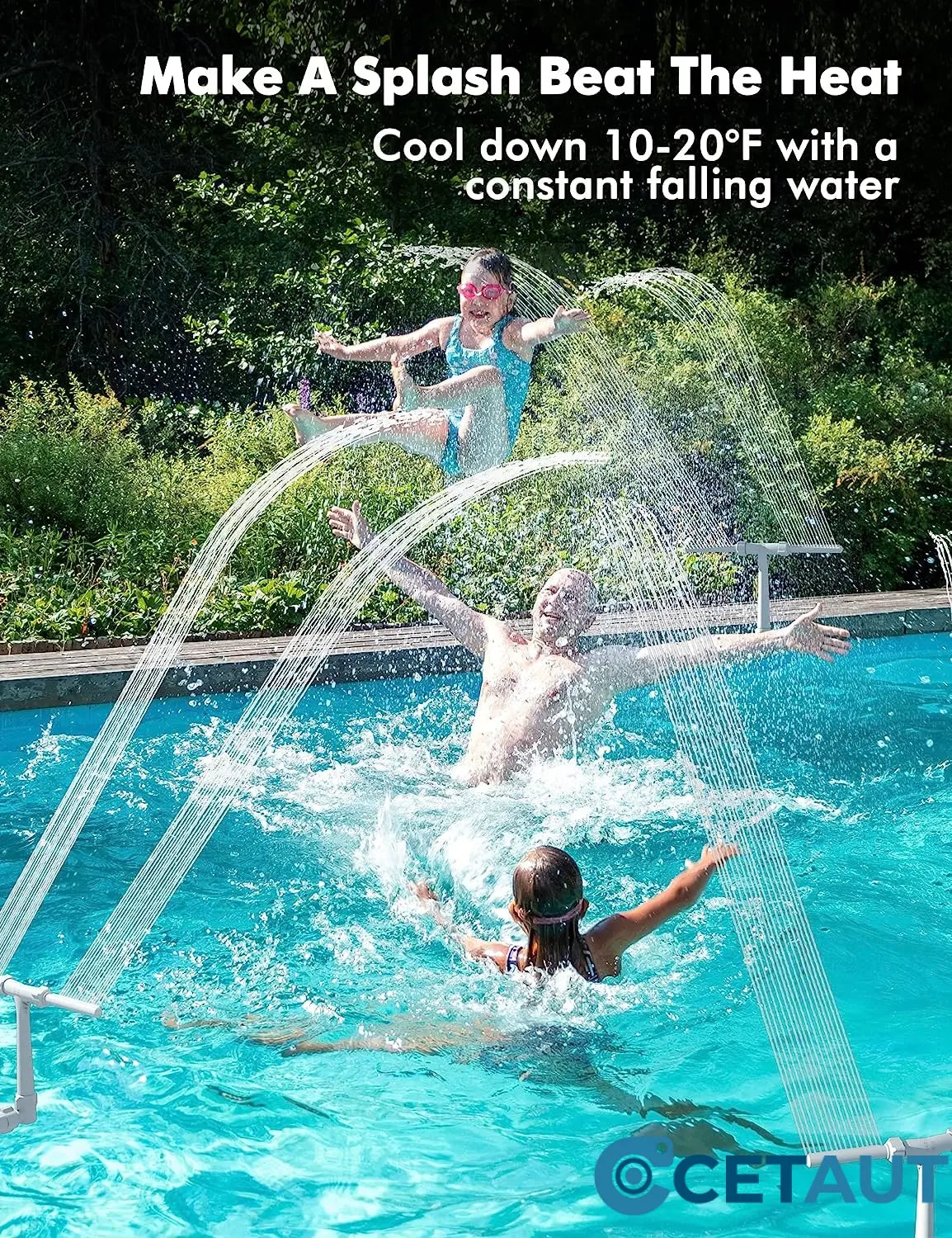 🔥🔥 Beliebt & zum halben Preis! 💧🌊 Solar-Wasserfall-Brunnen – erzeugt Brunnen-, Wasserfall- und Sprühnebeleffekte 🏖️✨