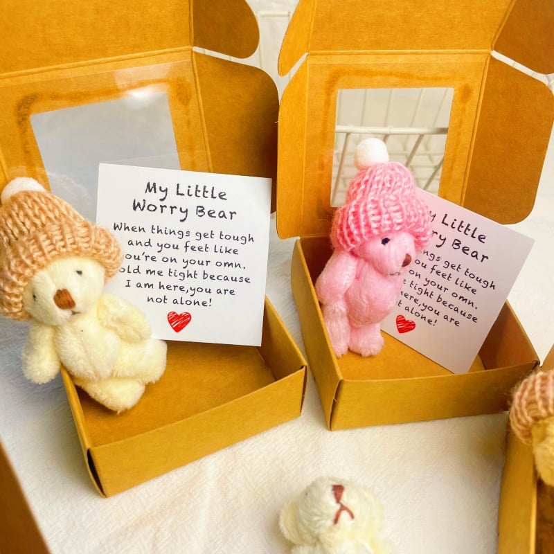 🎁Feiere Weihnachten mit 50 % Rabatt⏳Handgemachter Mini-Plüsch-Teddybär in Box🧸