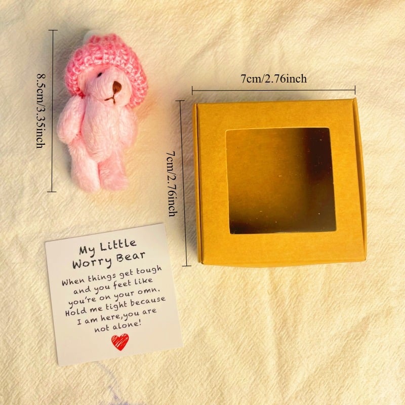 🎁Feiere Weihnachten mit 50 % Rabatt⏳Handgemachter Mini-Plüsch-Teddybär in Box🧸