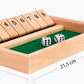 📢📢1 zum halben Preis⏰⏰ 🎲LUSTIGE FAMILIENSPIELE – Shut The Box Brettspiel