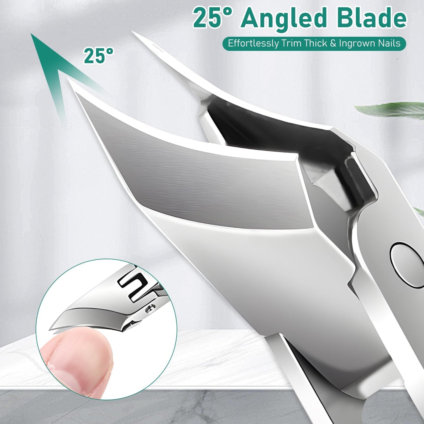 🔥 ⏳Begrenzte Zeit 50% Rabatt 👣Von Podologen empfohlener Nagelknipser – Ergonomisches, abgewinkeltes Design für Zehennägel und eingewachsene Nägel, Präzise, sicher, endlich Erleichterung.
