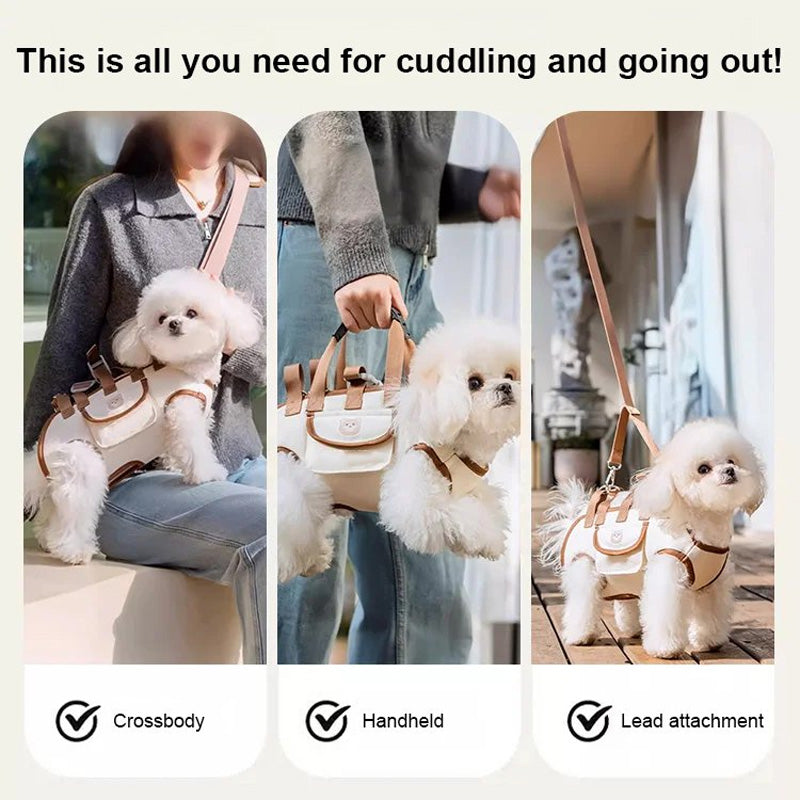 🐶2-in-1 Tragbare, atmungsaktive Haustiertransportbox
