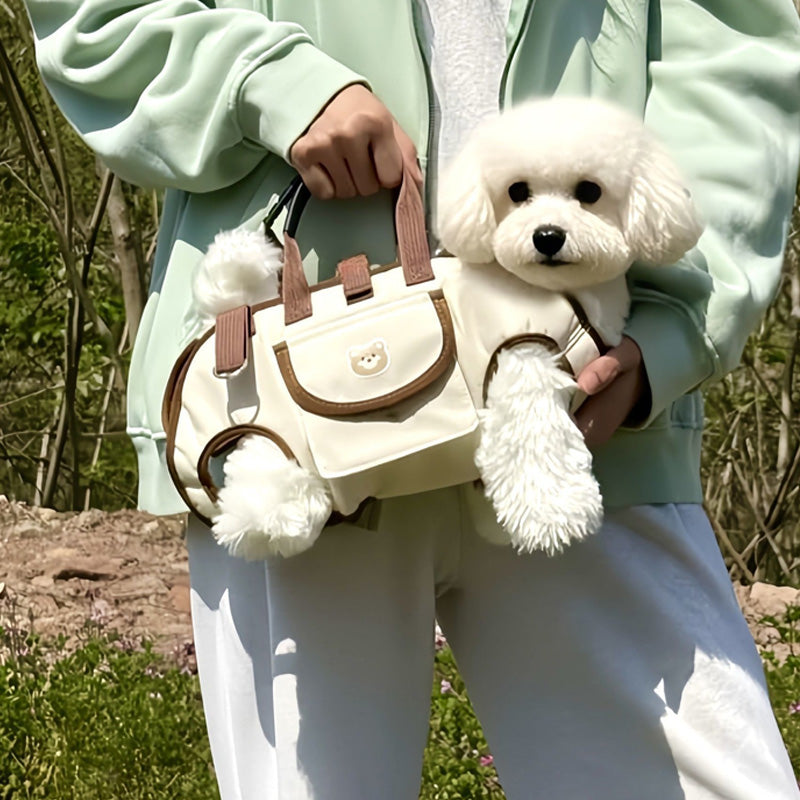 🐶2-in-1 Tragbare, atmungsaktive Haustiertransportbox