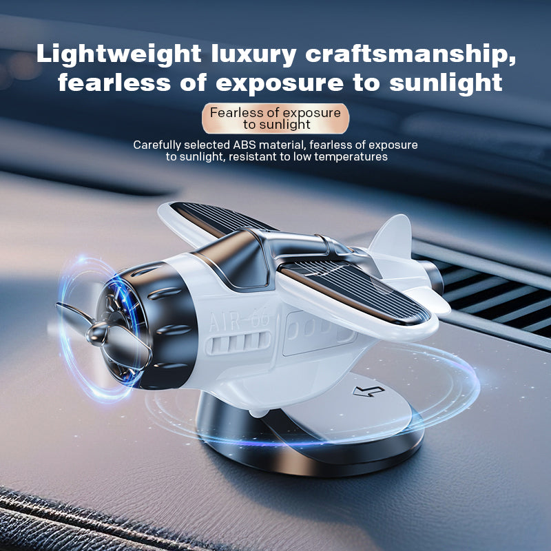 📢📢50 % Rabatt!!🥳💞 50K+ VERKAUFT! ⚡✈️Solarbetriebene Auto-Ornamente in Flugzeugform