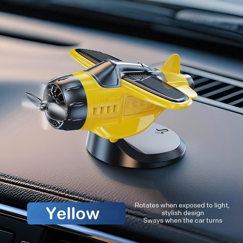 📢📢50 % Rabatt!!🥳💞 50K+ VERKAUFT! ⚡✈️Solarbetriebene Auto-Ornamente in Flugzeugform