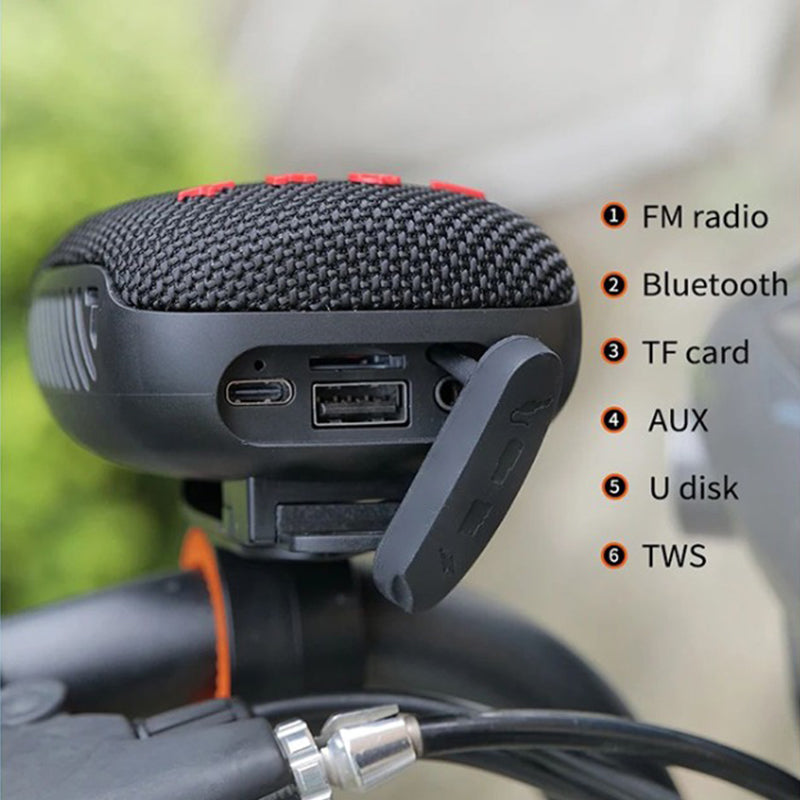 📢📢50 % Rabatt!! ⏰🚴‍♂️Wasserdichter Bluetooth-Fahrradlautsprecher – IPX5, Starker Klang & Einfache Montage für Musik auf Jeder Fahrt 🎶✨