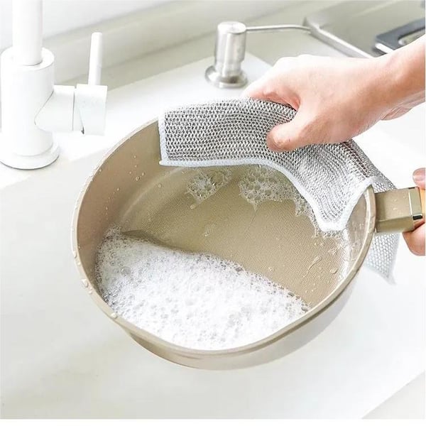 🧽 10 für 6 + 50% Rabatt! ✨ Das kratzfreie Wunder für jede Oberfläche! Multifunktionales Drahtgewebe-Scheuertuch – entfernt selbst hartnäckigsten Schmutz.