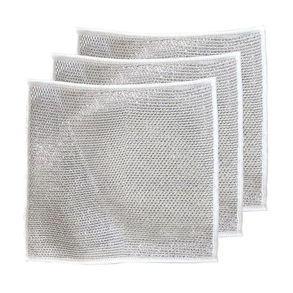 🧽 10 für 6 + 50% Rabatt! ✨ Das kratzfreie Wunder für jede Oberfläche! Multifunktionales Drahtgewebe-Scheuertuch – entfernt selbst hartnäckigsten Schmutz.