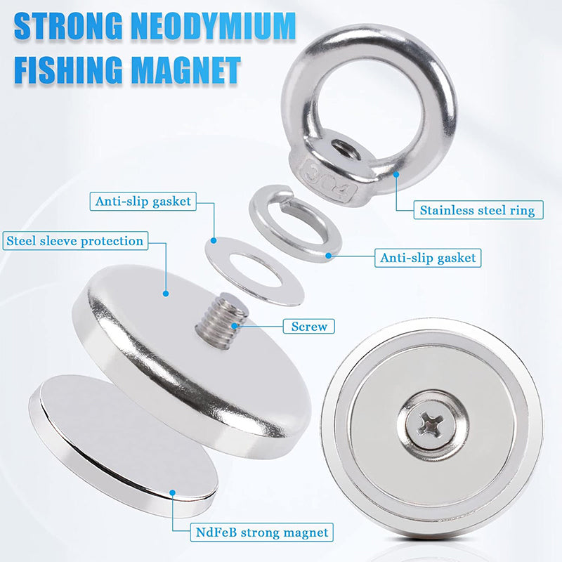 📢📢50 % Rabatt!! ⏰⛑️🧲 Doppelseitiger magnetischer Angelbergungsring – Starker Magnet, universell einsetzbar und langlebig 🎣✨Perfekt für Angeln, Werkstatt, Haushalt & Outdoor