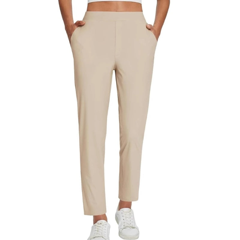 ⏰Limited Time Sale-50% OFF🔥Hochtaillierte elastische Damenhose mit Reißverschlusstaschen
