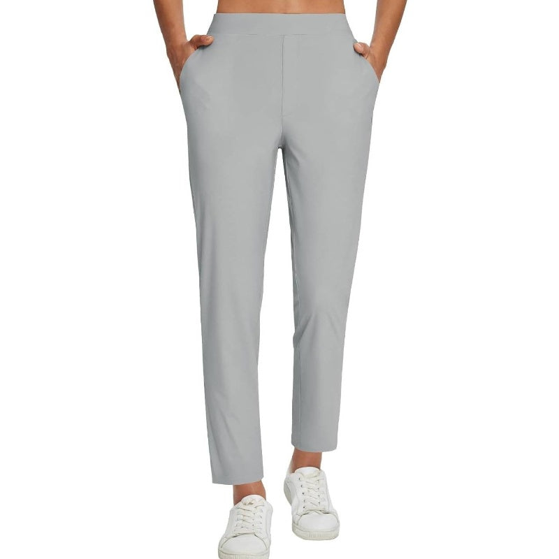 ⏰Limited Time Sale-50% OFF🔥Hochtaillierte elastische Damenhose mit Reißverschlusstaschen