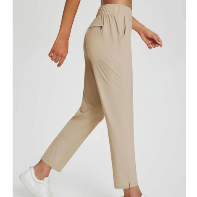 ⏰Limited Time Sale-50% OFF🔥Hochtaillierte elastische Damenhose mit Reißverschlusstaschen
