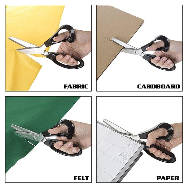 ✂️Jetzt 50 % Rabatt! ✨Gezahnte Nähschere für DIY‑Projekte | Präzise und einfach zu bedienende Stoffschere