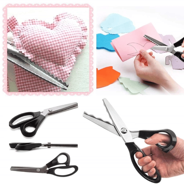 ✂️Jetzt 50 % Rabatt! ✨Gezahnte Nähschere für DIY‑Projekte | Präzise und einfach zu bedienende Stoffschere