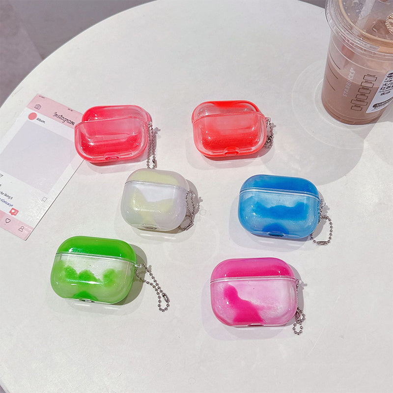 🌟✨ Leuchtende AirPod-Hülle in Treibsand-Optik für AirPods 1/2/3/4/Pro 2 – Stoßdämpfend und schützend