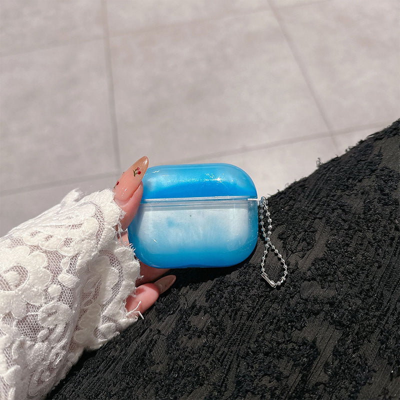 🌟✨ Leuchtende AirPod-Hülle in Treibsand-Optik für AirPods 1/2/3/4/Pro 2 – Stoßdämpfend und schützend