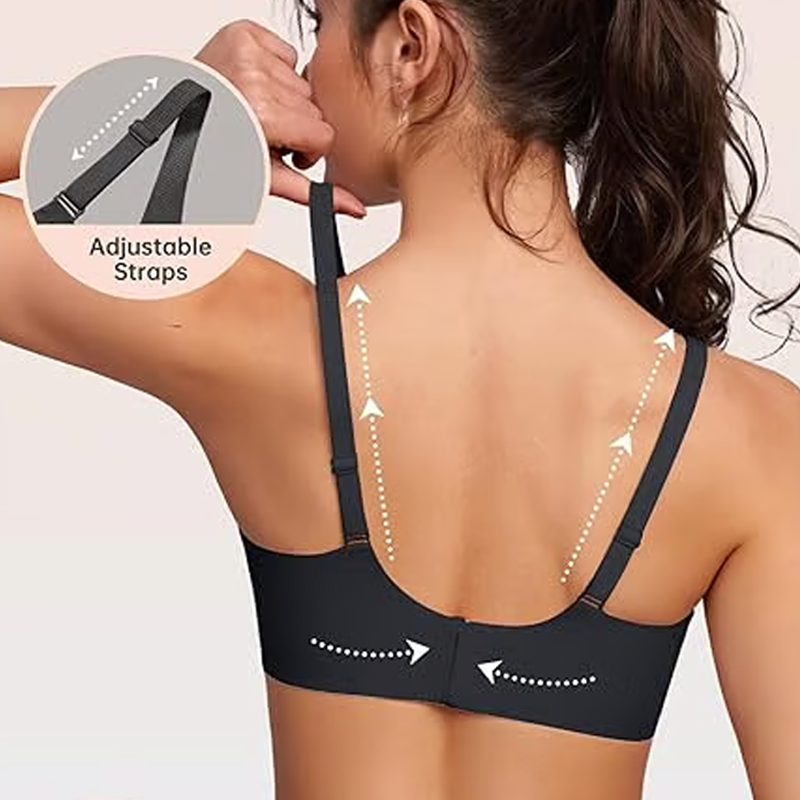 ⏳ 50% Rabatt + 🎁 2+1 GRATIS!! 💥 Nahtloser Push-up-BH mit tiefem V-Ausschnitt und ohne Bügel