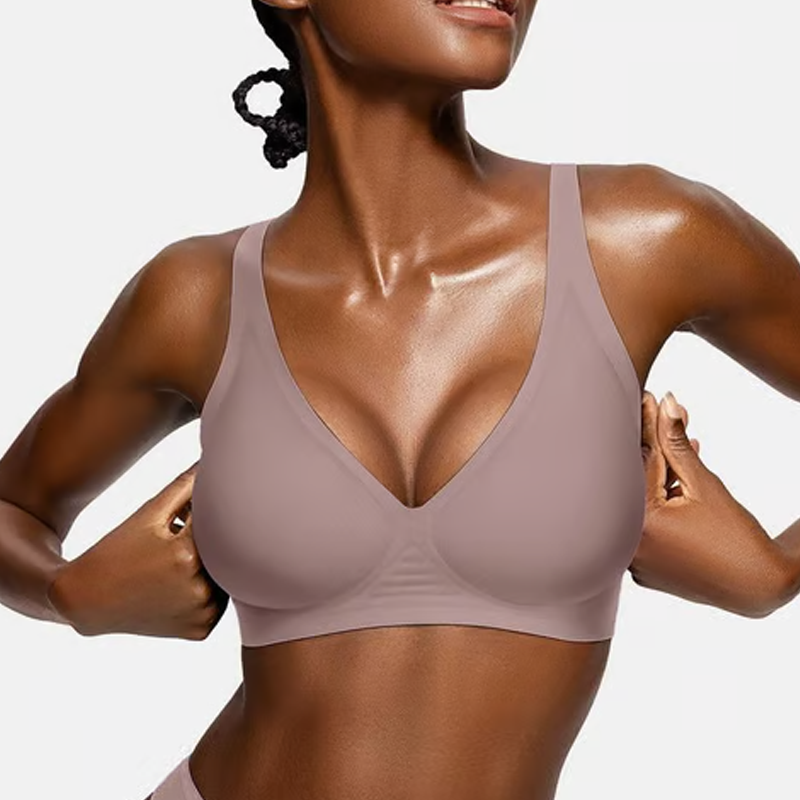 ⏳ 50% Rabatt + 🎁 2+1 GRATIS!! 💥 Nahtloser Push-up-BH mit tiefem V-Ausschnitt und ohne Bügel
