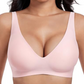 ⏳ 50% Rabatt + 🎁 2+1 GRATIS!! 💥 Nahtloser Push-up-BH mit tiefem V-Ausschnitt und ohne Bügel