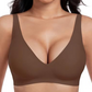⏳ 50% Rabatt + 🎁 2+1 GRATIS!! 💥 Nahtloser Push-up-BH mit tiefem V-Ausschnitt und ohne Bügel