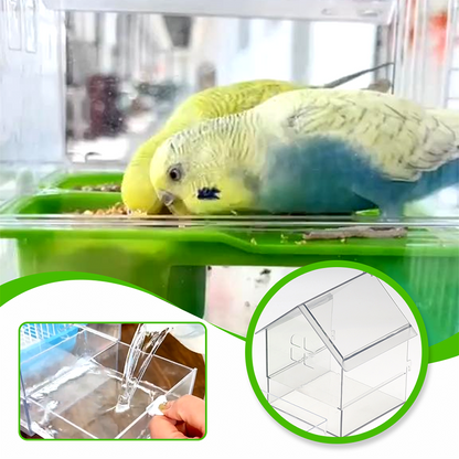 📢📢50 % Rabatt!!🥳 💞 50K+ VERKAUFT! 🎁🦜Ausziehbarer externer Papageienfutterspender