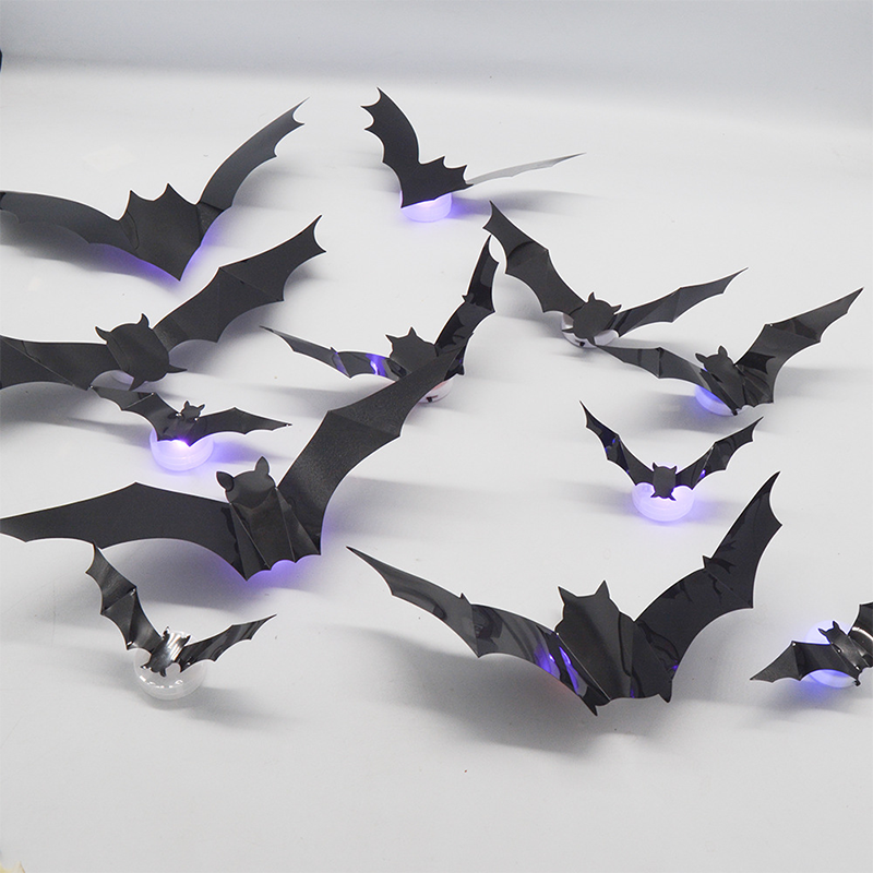 🔥🎁 2+1 GRATIS!!🥳 💞 50K+ VERKAUFT! ⚡🦇Gruselige 3D-Fledermaus LED-Wandleuchte, Halloween-Dekor für Innen und Außen👻