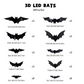 🔥🎁 2+1 GRATIS!!🥳 💞 50K+ VERKAUFT! ⚡🦇Gruselige 3D-Fledermaus LED-Wandleuchte, Halloween-Dekor für Innen und Außen👻