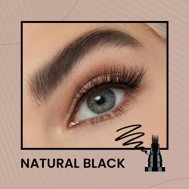📢📢 1 KAUFEN, 1 GRATIS 🎁🔥4-Endiger natürlicher Augenbrauenstift - Wasserfest & langanhaltend | Schaffen Sie schnell ein elegantes Augenbrauen-Make-up🎀