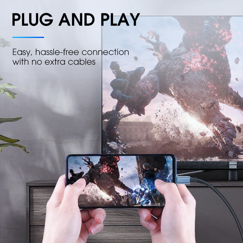 📢📢50 % Rabatt!!  ⏰⚡ 4K Ultra HD Typ-C auf HDMI Screen-Mirroring-Adapter – Plug & Play, kein Treiber nötig | 🎬 Großes Kino & mehr für Ihr Laptop/Handy!